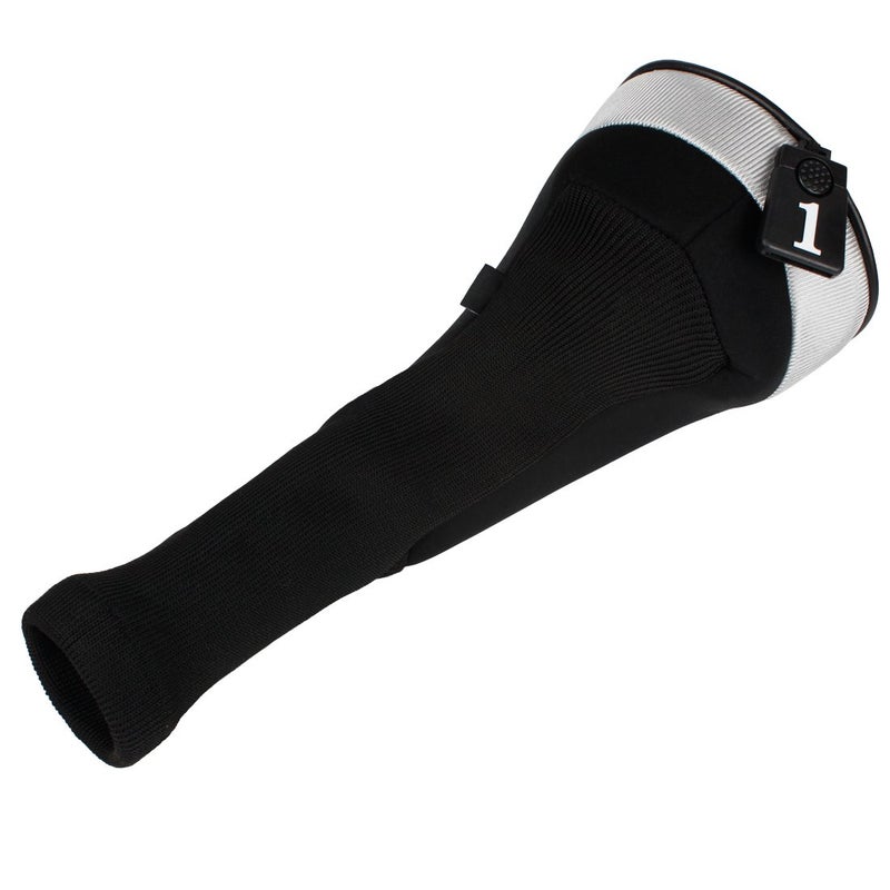 Andux 4pcs/Set Mesh Golf 460cc Driver Fairway Wood Club Head Covers Long Neck with No. Tags Black/Black - Image 5